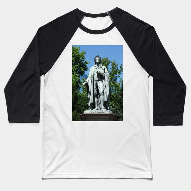 Schiller Monument, Frankfurt am Main Baseball T-Shirt by Kruegerfoto